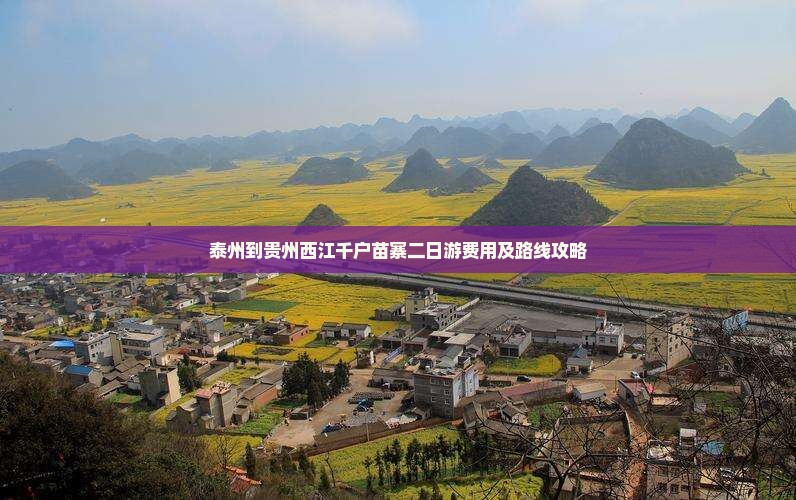 泰州到贵州西江千户苗寨二日游费用及路线攻略