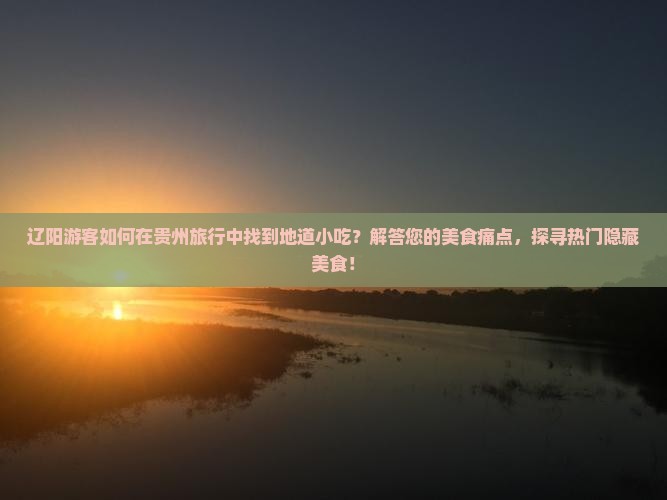 辽阳游客如何在贵州旅行中找到地道小吃？解答您的美食痛点，探寻热门隐藏美食！