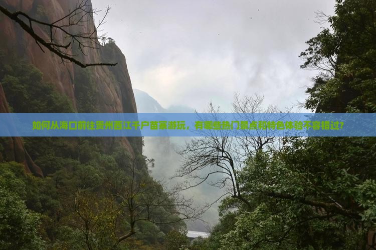如何从海口前往贵州西江千户苗寨游玩，有哪些热门景点和特色体验不容错过？