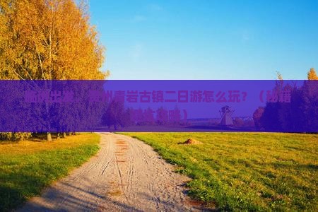 临汾到贵州青岩古镇二日游