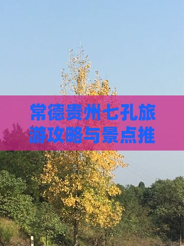 常德到贵州小七孔四日游