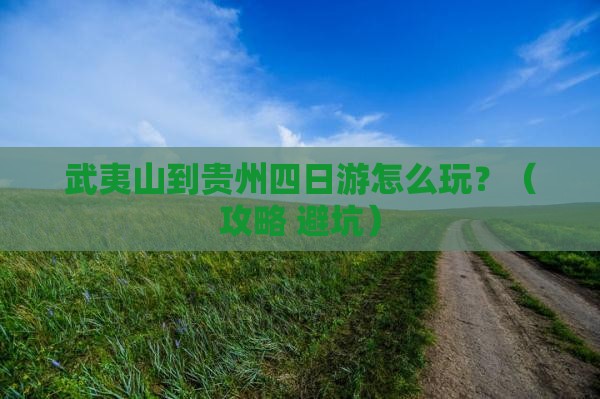武夷山到贵州四日游 武夷山到贵州四日游