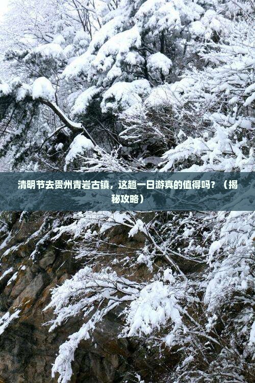 清明节到贵州青岩古镇一日