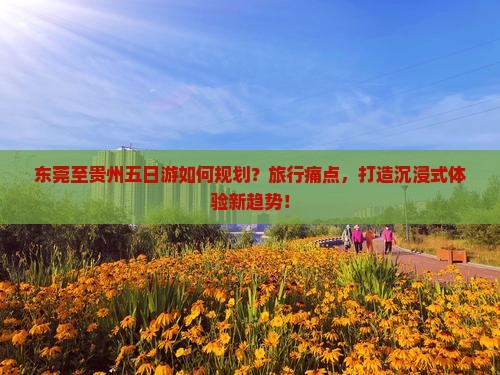 东莞至贵州五日游如何规划？旅行痛点，打造沉浸式体验新趋势！