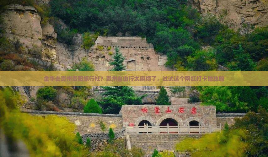金华去贵州贵阳旅行社？贵州自由行太麻烦了，试试这个网红打卡地攻略