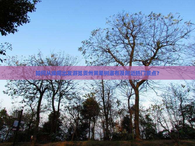 如何从绵阳出发游览贵州黄果树瀑布及附近热门景点？