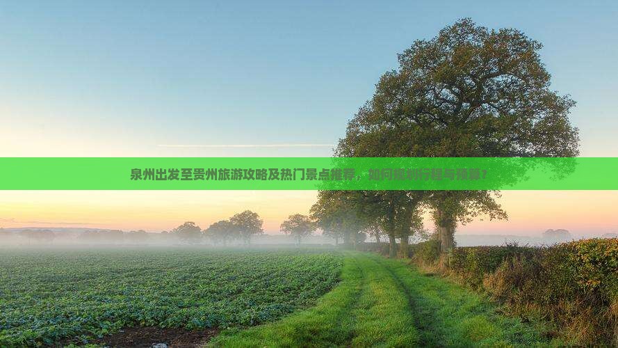 泉州出发至贵州旅游攻略及热门景点推荐，如何规划行程与预算？