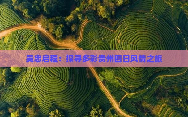 吴忠启程：探寻多彩贵州四日风情之旅