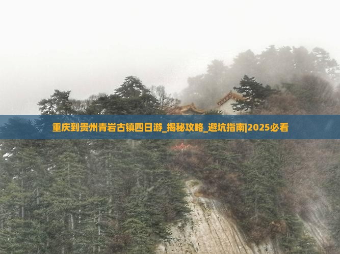 重庆到贵州青岩古镇四日游