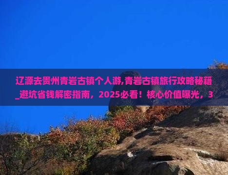 辽源去贵州青岩古镇个人游