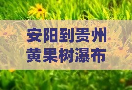 安阳到贵州黄果树瀑布大型旅游团