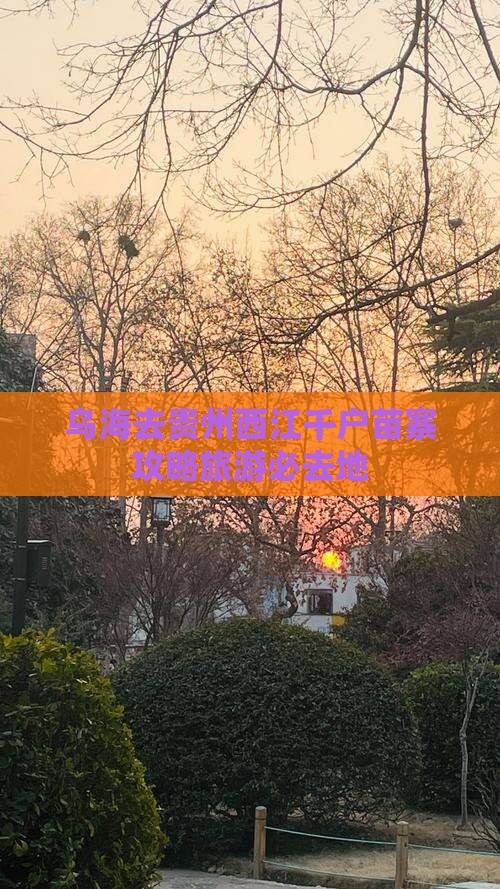 乌海去贵州西江千户苗寨必去地
