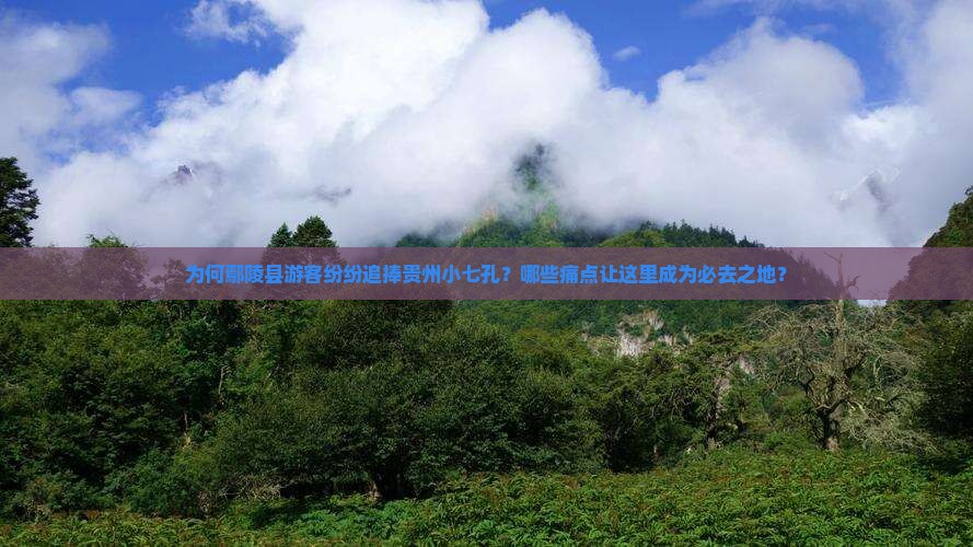 为何鄢陵县游客纷纷追捧贵州小七孔？哪些痛点让这里成为必去之地？