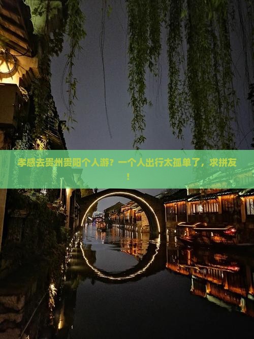 孝感去贵州贵阳个人游？一个人出行太孤单了，求拼友！