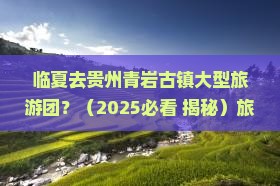 临夏去贵州青岩古镇大型旅游团