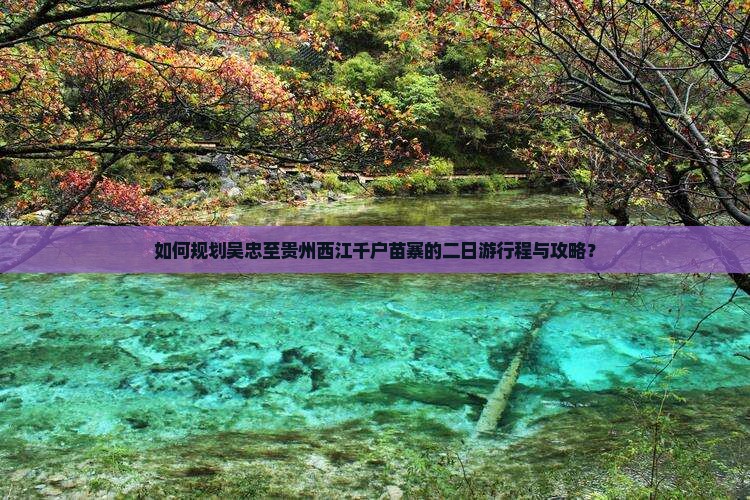 如何规划吴忠至贵州西江千户苗寨的二日游行程与攻略？