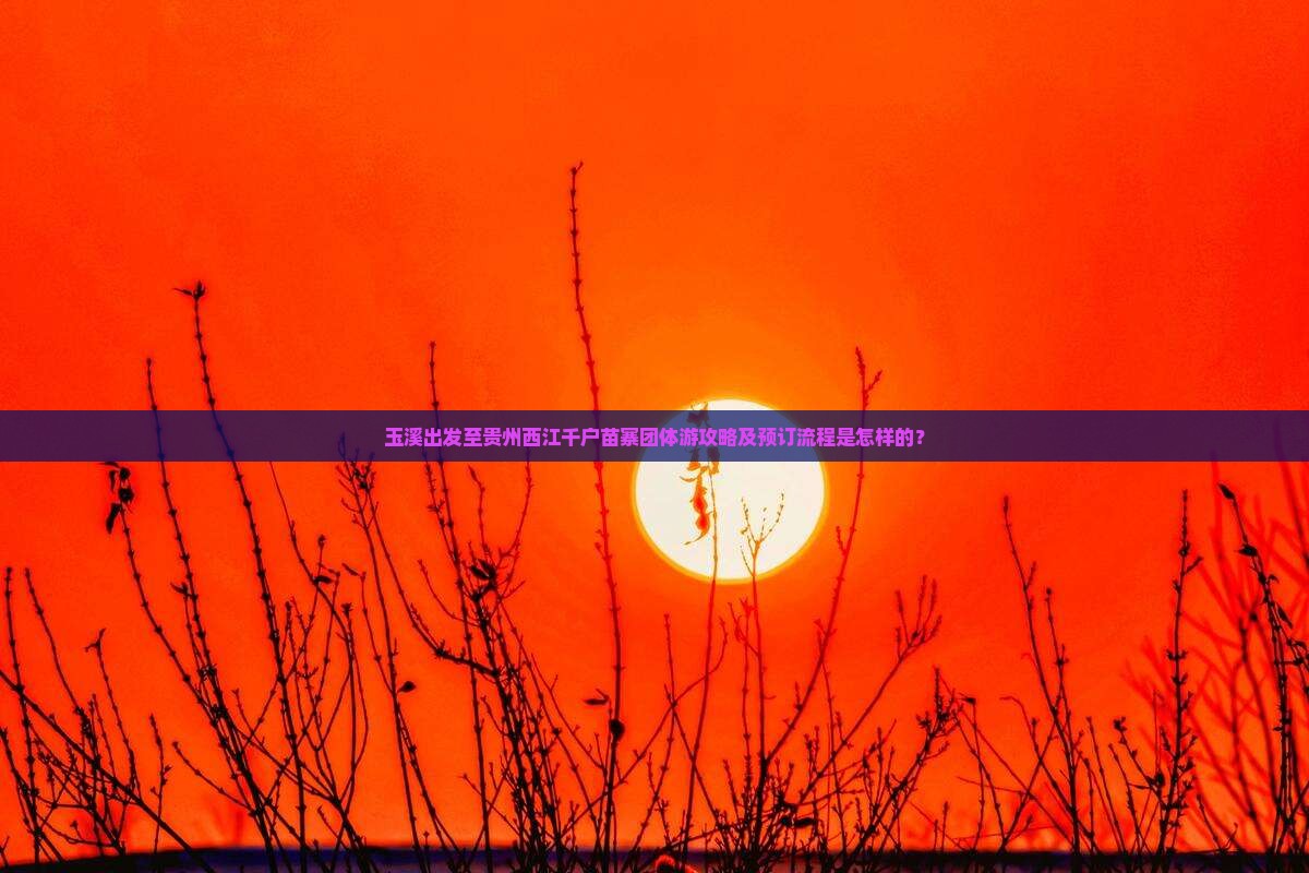 玉溪出发至贵州西江千户苗寨团体游攻略及预订流程是怎样的？
