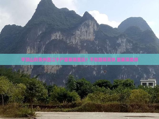 平顶山到贵州西江千户苗寨哪里玩？不愁路稀高铁+苗寨深度游