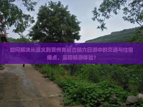 如何解决从遵义到贵州青岩古镇六日游中的交通与住宿痛点，实现畅游体验？