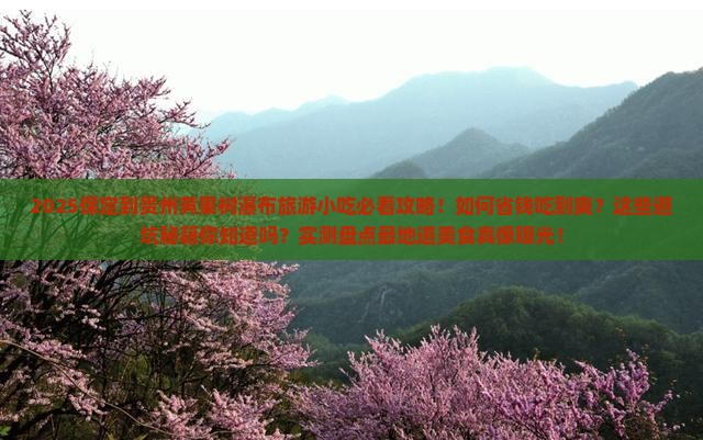 保定到贵州黄果树瀑布旅游小吃