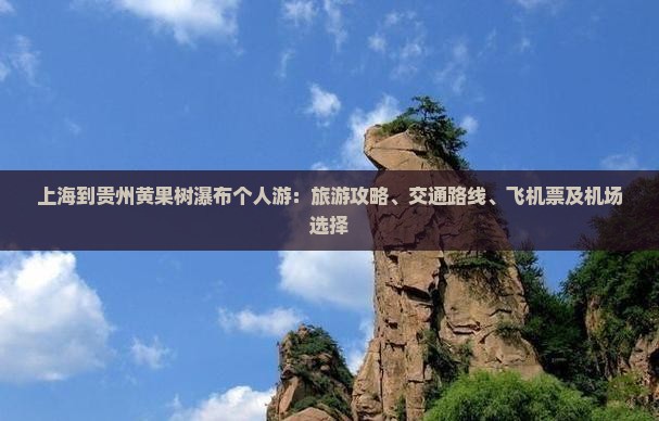 上海到贵州黄果树瀑布个人游