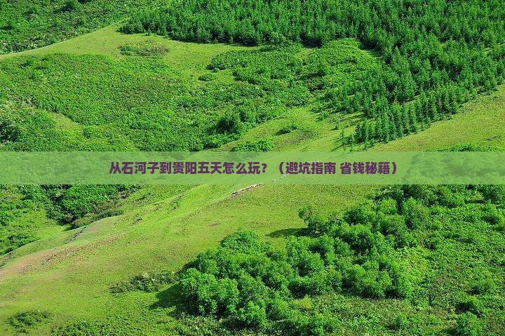 石河子到贵州贵阳五日游