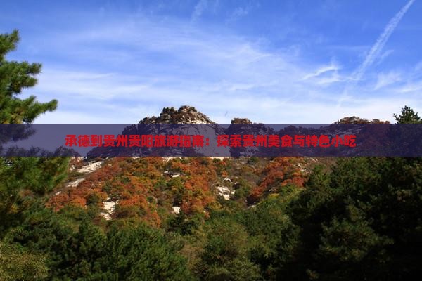承德到贵州贵阳旅游指南：探索贵州美食与特色小吃