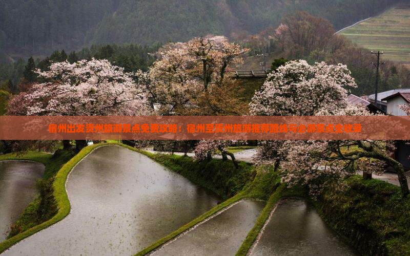 宿州出发贵州旅游景点免费攻略：宿州至贵州旅游推荐路线与必游景点全收录