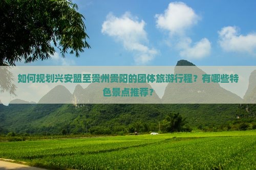 如何规划兴安盟至贵州贵阳的团体旅游行程？有哪些特色景点推荐？