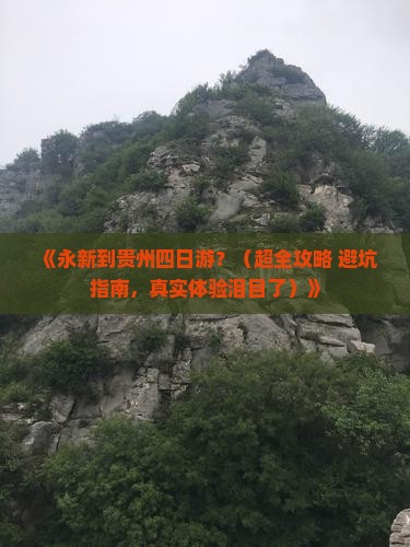 永新到贵州四日游