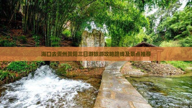 海口去贵州贵阳三日游
