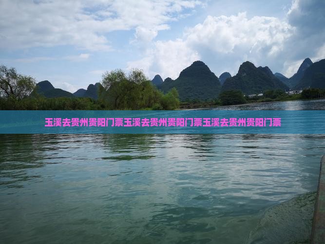 玉溪去贵州贵阳门票