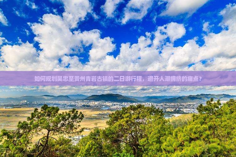 如何规划吴忠至贵州青岩古镇的二日游行程，避开人潮拥挤的痛点？