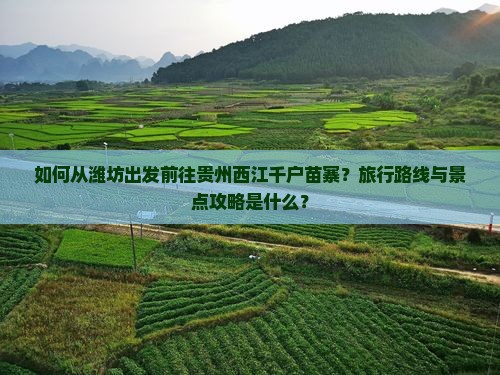 如何从潍坊出发前往贵州西江千户苗寨？旅行路线与景点攻略是什么？