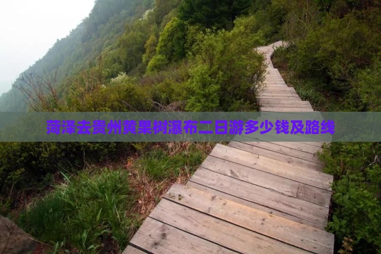 菏泽去贵州黄果树瀑布二日游多少钱及路线