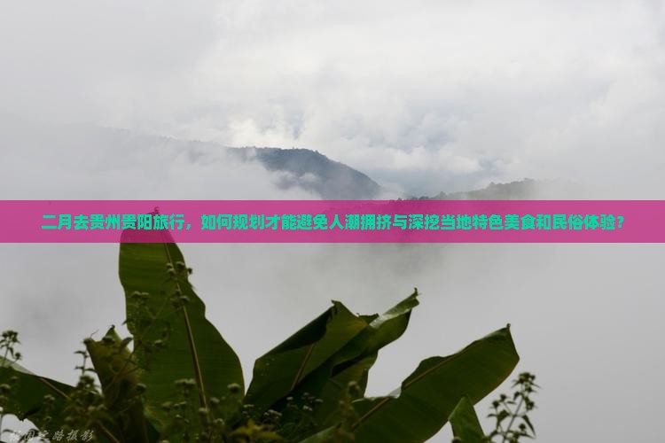 二月去贵州贵阳旅行，如何规划才能避免人潮拥挤与深挖当地特色美食和民俗体验？