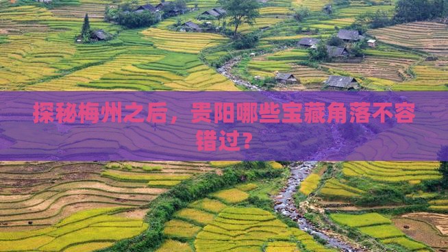 探秘梅州之后，贵阳哪些宝藏角落不容错过？