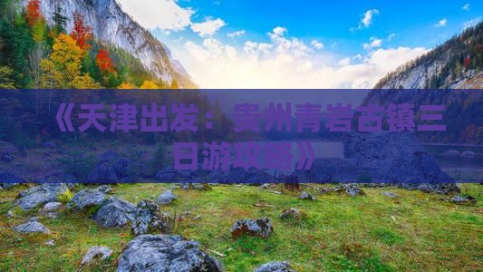 《天津出发：贵州青岩古镇三日游攻略》