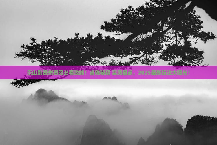 乐山到贵州贵阳景点