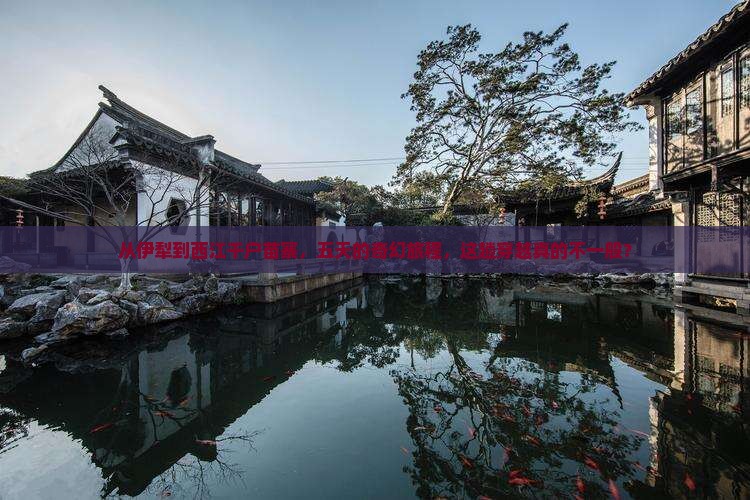 从伊犁到西江千户苗寨，五天的奇幻旅程，这趟穿越真的不一般？