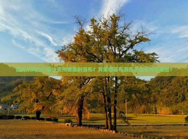 如何从阿拉尔前往贵州黄果树瀑布？黄果树瀑布游览必去景点有哪些？