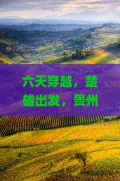 六天穿越，楚雄出发，贵州小七孔的神秘魅力！