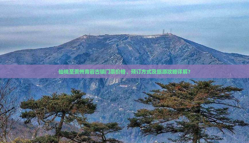 仙桃至贵州青岩古镇门票价格、预订方式及旅游攻略详解？