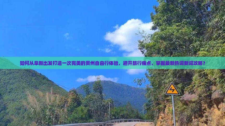 如何从阜新出发打造一次完美的贵州自由行体验，避开旅行痛点，掌握最新热词新词攻略？
