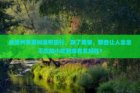 去贵州黄果树瀑布旅行，除了美景，那些让人念念不忘的小吃到底有多好吃？
