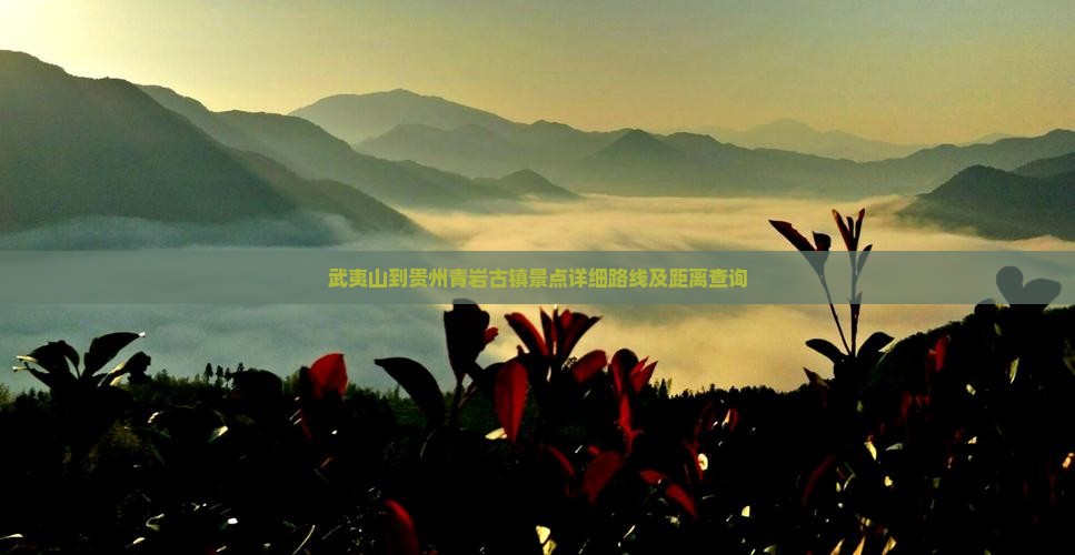 武夷山到贵州青岩古镇景点详细路线及距离查询