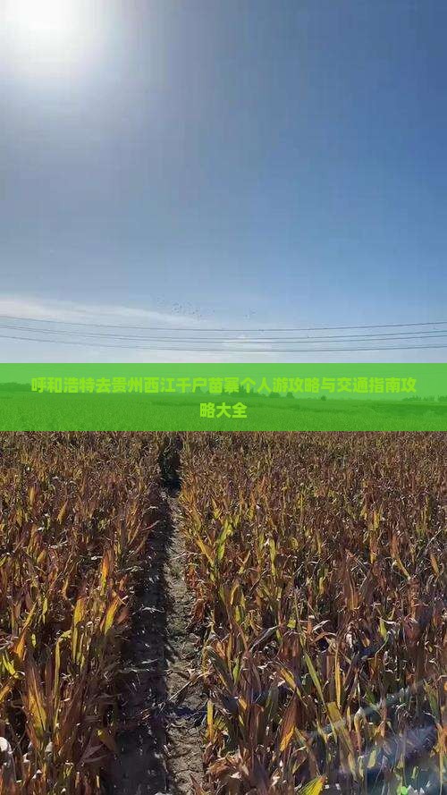呼和浩特去贵州西江千户苗寨个人游攻略与交通指南攻略大全