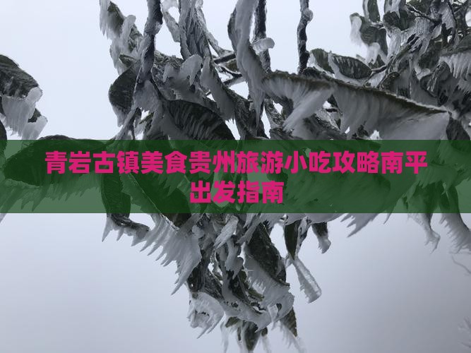 南平去贵州青岩古镇旅游小吃