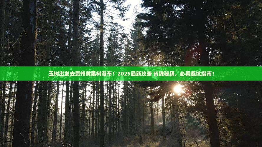 玉树去贵州黄果树瀑布景点