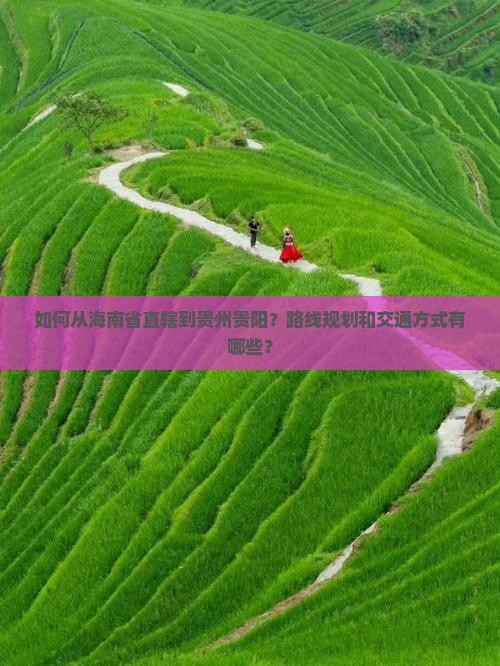 如何从海南省直辖到贵州贵阳？路线规划和交通方式有哪些？